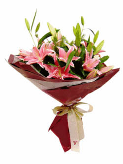 3 ADET KAZABLANKA BUKETI   Bayburt internetten çiçek satışı 