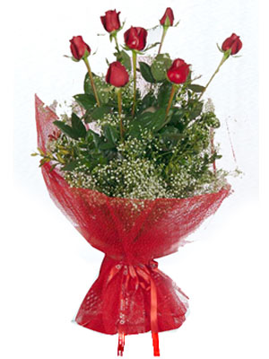  Bayburt çiçek servisi , çiçekçi adresleri  7 adet gülden buket görsel sik sadelik