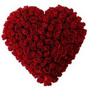  Bayburt çiçekçi mağazası  muhteşem kırmızı güllerden kalp çiçeği