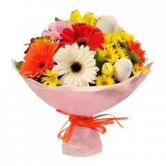 Karışık mevsim buketi Mevsimsel çiçek  Bayburt internetten çiçek siparişi 