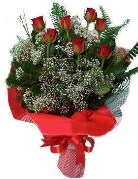 7 kırmızı gül buketi  Bayburt çiçek servisi , çiçekçi adresleri 